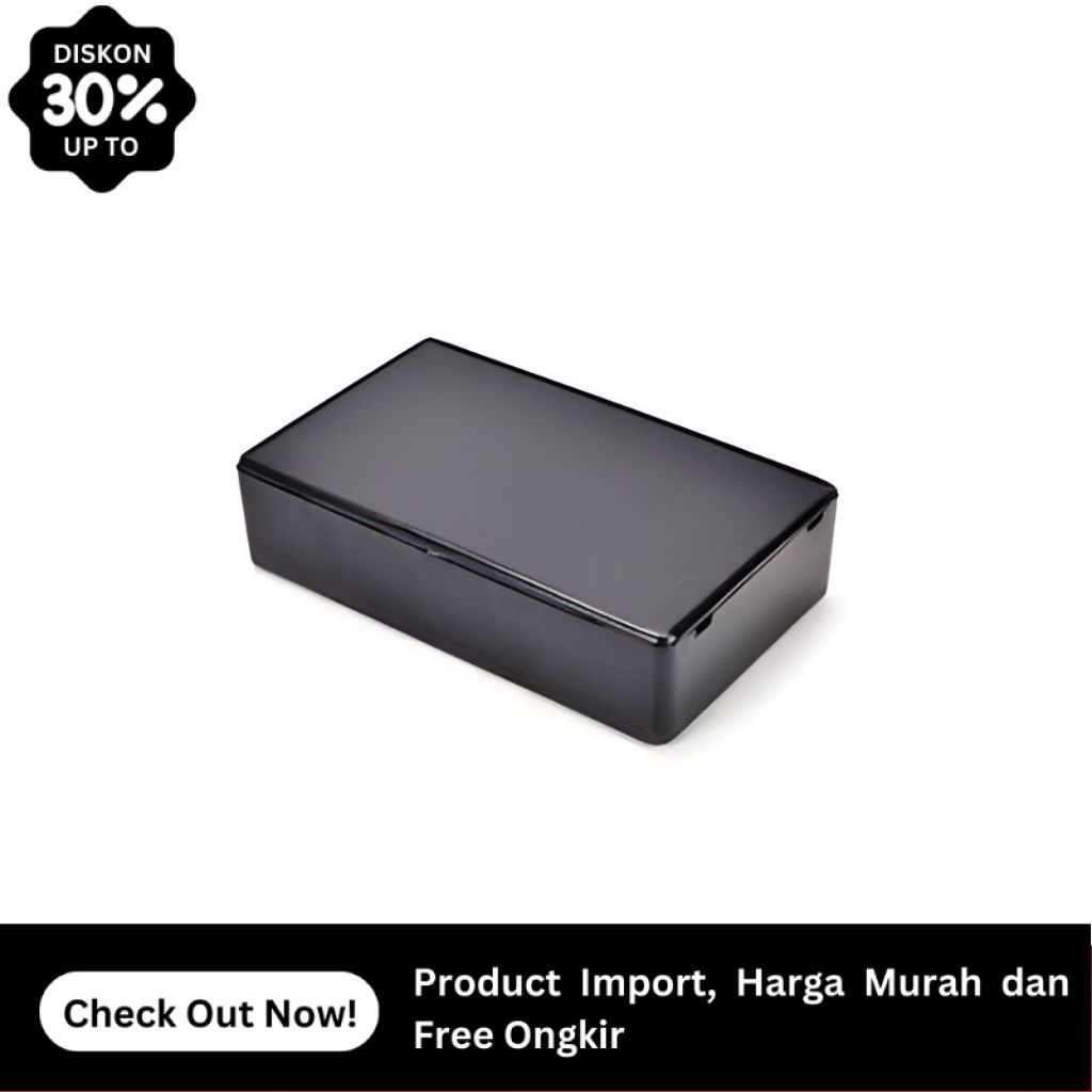 Box Elektronik X1 Casing Plastik Hitam 10x6x2.5cm Project Case Kualitas Import By Griya Komponen