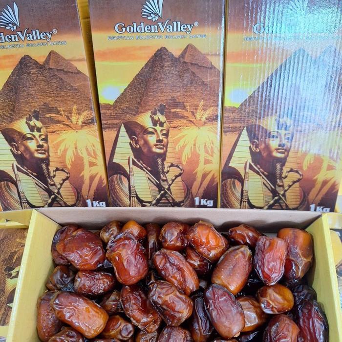Kurma goldenvalley kemasan dus 1 kg kurma mesir kemasan dus 1 kg