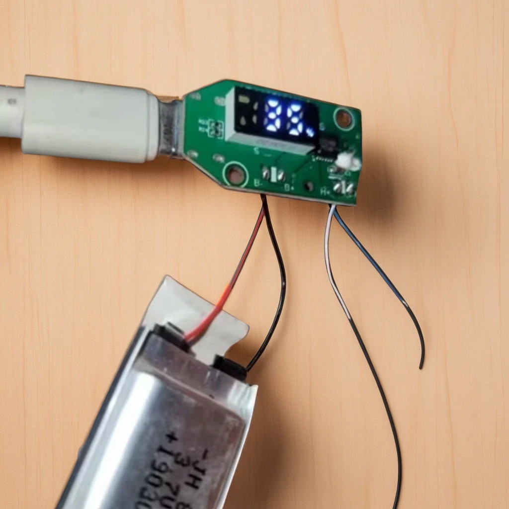 Modul Charger Baterai 18650 3.7V Type C dengan LCD Display