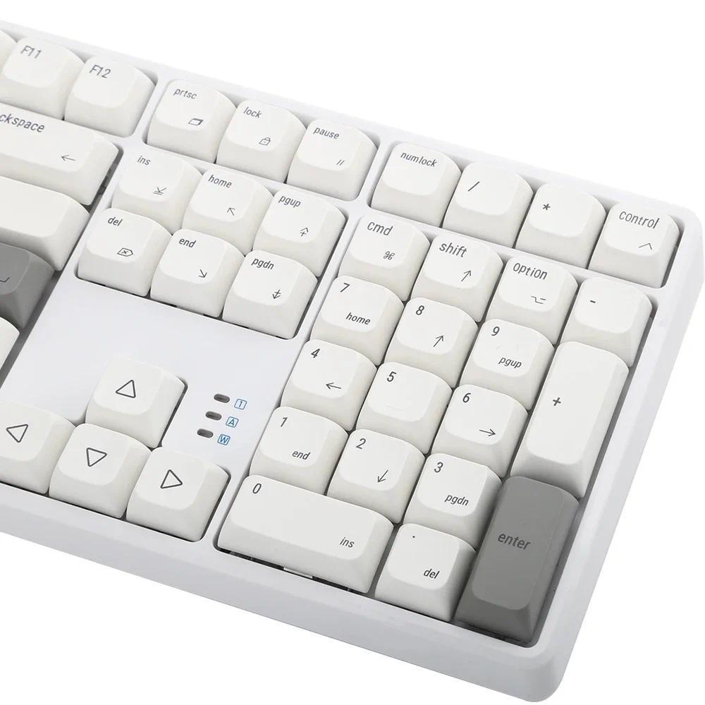 Keycaps XDA PBT Korea/Rusia Set Keycaps Keyboard untuk Apple MAC MX Keycap untuk Keyboard Mekanis Ku