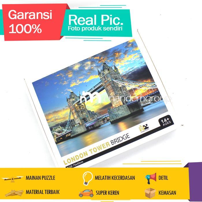 Puzzle 1000 Pcs Mainan Jigsaw London Bridge Premium - London Bridge by Allshopibamz