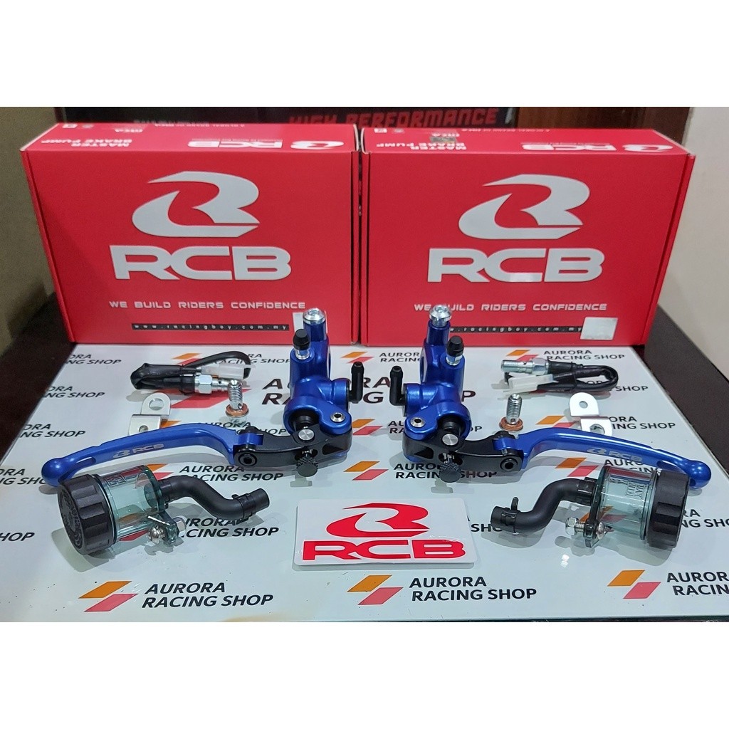 MASTER REM RCB S1 RADIAL 14 MM SET KIRI & KANAN BLUE / BIRU