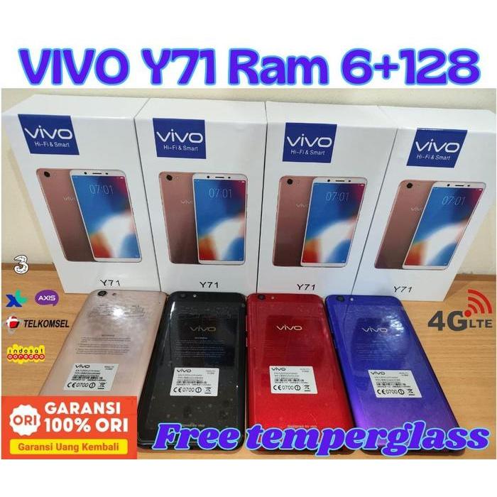 vivo y71 ram 6+128 GB Bergaransi - Hitam
