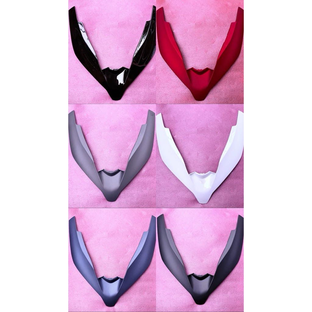 Garnish front tameng panel lampu depan pcx 150 2017-2021 hitam dop, hitam metalic, putih, merah dop,