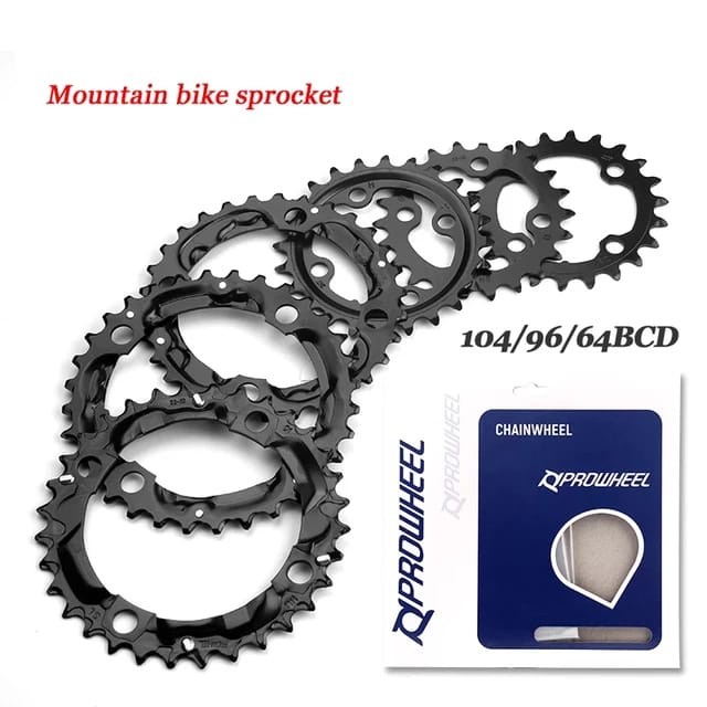Chainring Prowheel 22T 24T 26T 28T BCD 64 BCD untuk double triple chainring sepeda 64BCD