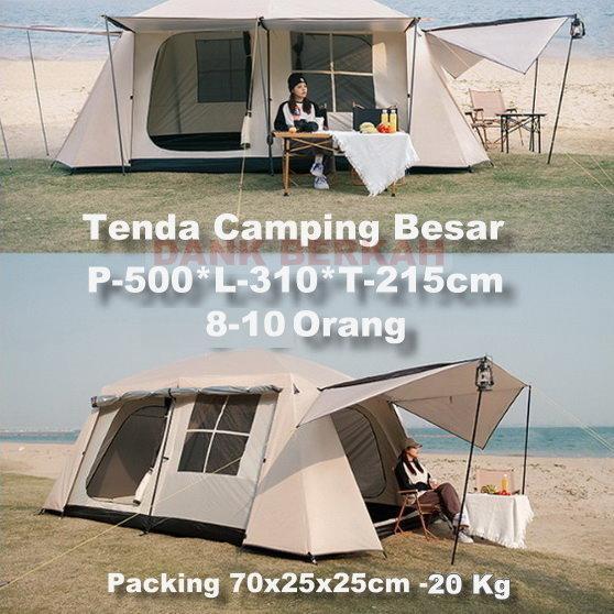 TENDA CAMPING  BESAR  8 – 10 orang