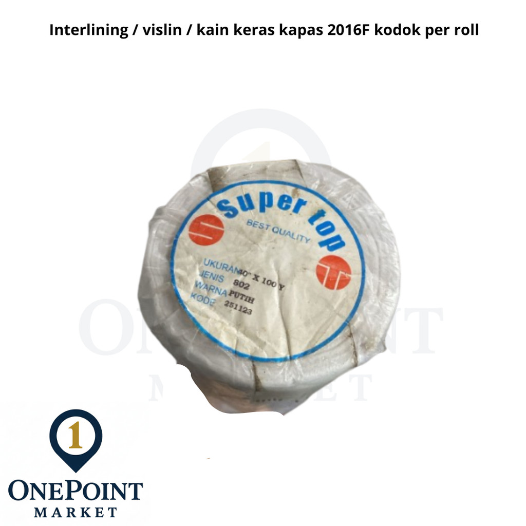 Interlining / vislin / kain keras kapas 2016F kodok per roll