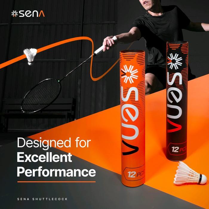 (Bagus Sport) SENA Sports Shuttlecock / Kok Bulu Tangkis Premium Isi 12 Goose Feather / Shuttlecock 