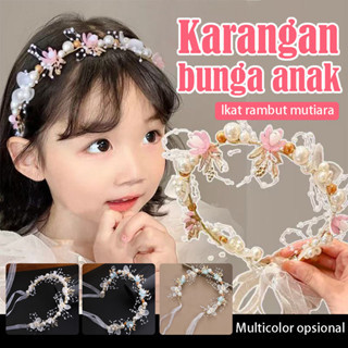 Anak Empat Warna Pearl Hiasan Kepala Kepala Hiasan Pernikahan Headband Princess Hiasan