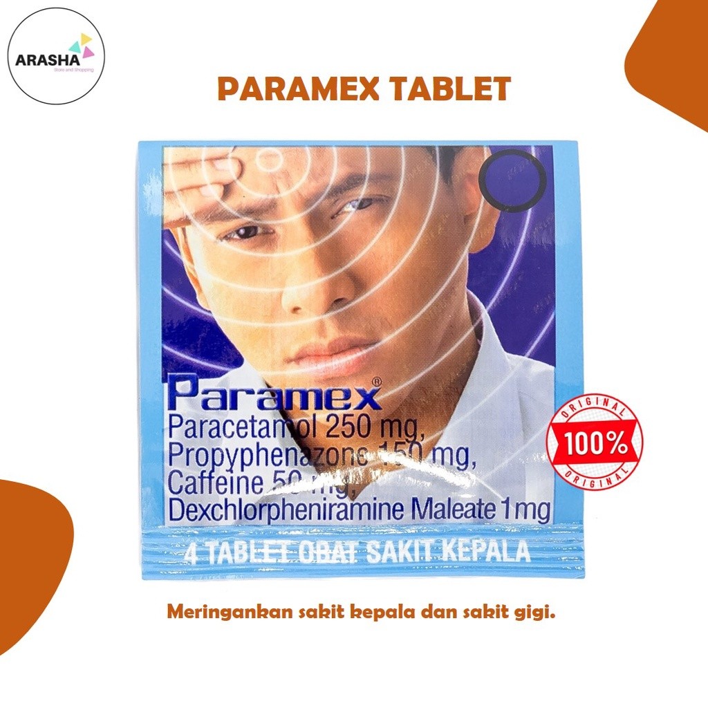 PARAMEX TABLET Obat Sakit Kepala/Sakit Gigi/Demam/Paracetamol