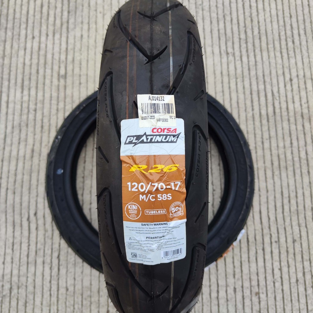 Ban motor sport Corsa R26 120 70 17 Platinum tubeless