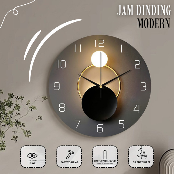 DONMI - Jam Dinding Ruang Tamu Aesthetic Minimalis Tidur Kamar Hias jam dinding aesthetic ruang tamu