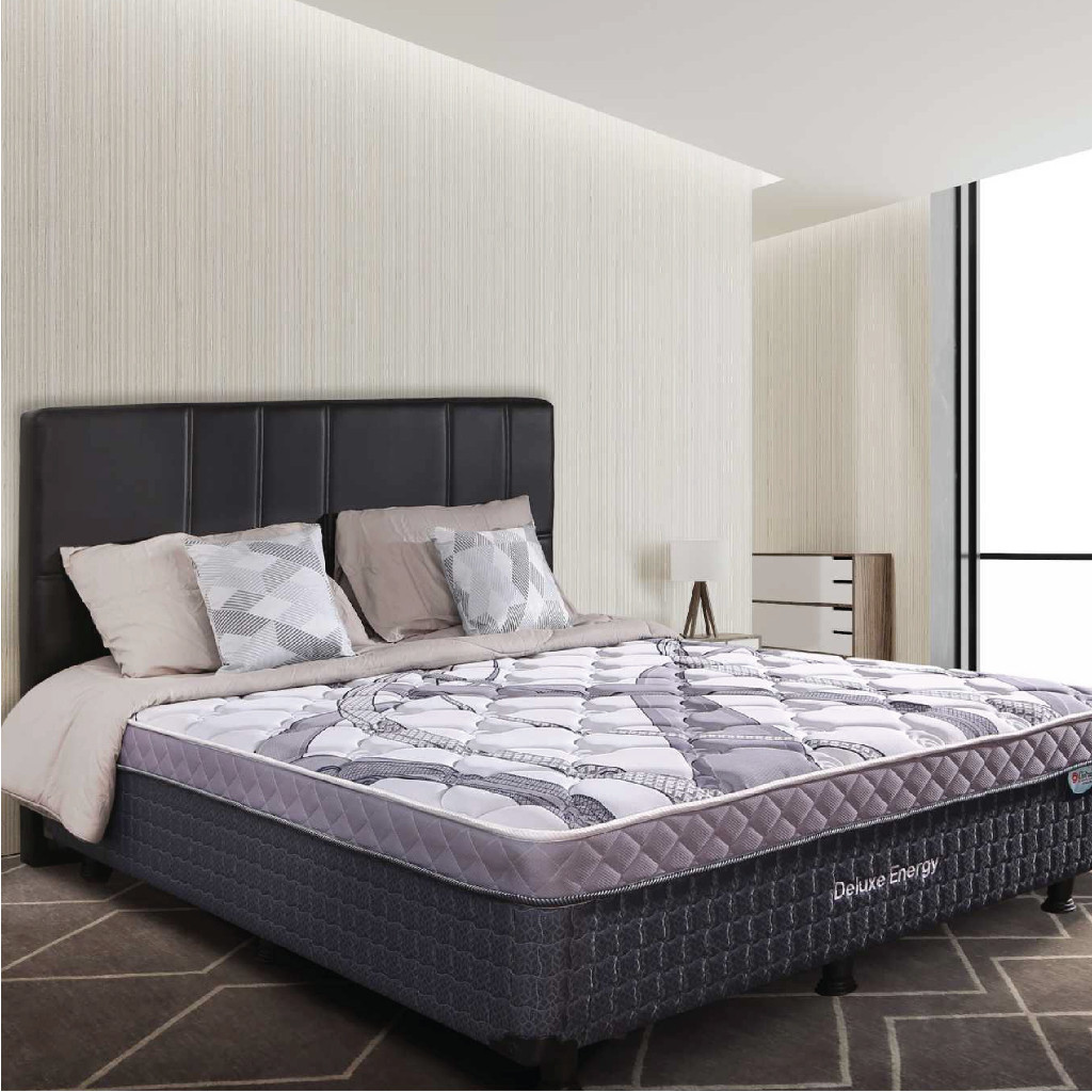 1 Set Springbed Central MULTIBED DELUXE ENERGY Full Set / Multibed Plushtop Divan Bed / Kasur Centra