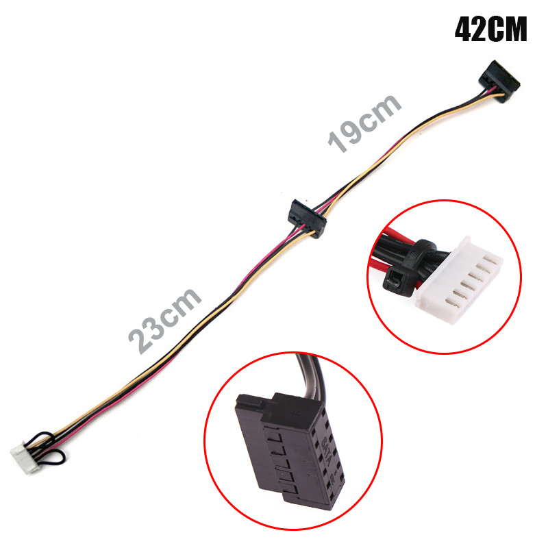 6Pin To 2-Port HDD SATA Power Socket Cable Conector For Acer Computer Mainboard Nitro N50-610 sco Du