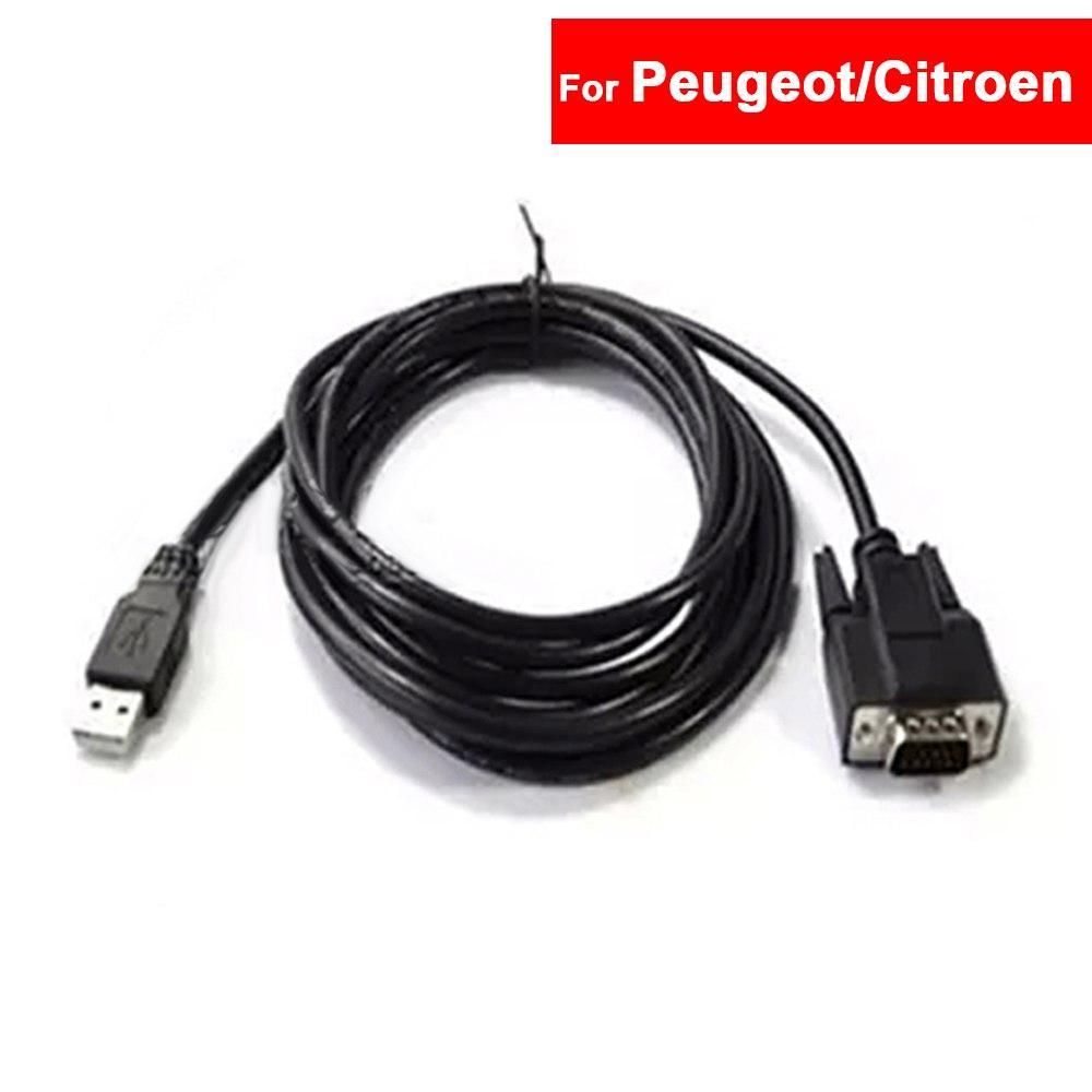 Kabel USB OBD Lexia-3 PP2000 Alat Diagnostik untuk Peugeot Citroen Konektor Adaptor Kabel OBD Kabel 