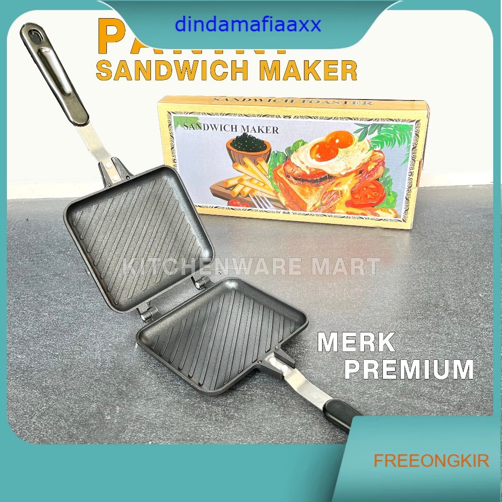 Cetakan Kue Roti SANDWICH PANINI BURGER PRESS MAKER (Bread Toaster) Populer di jepang korea Cetakan 