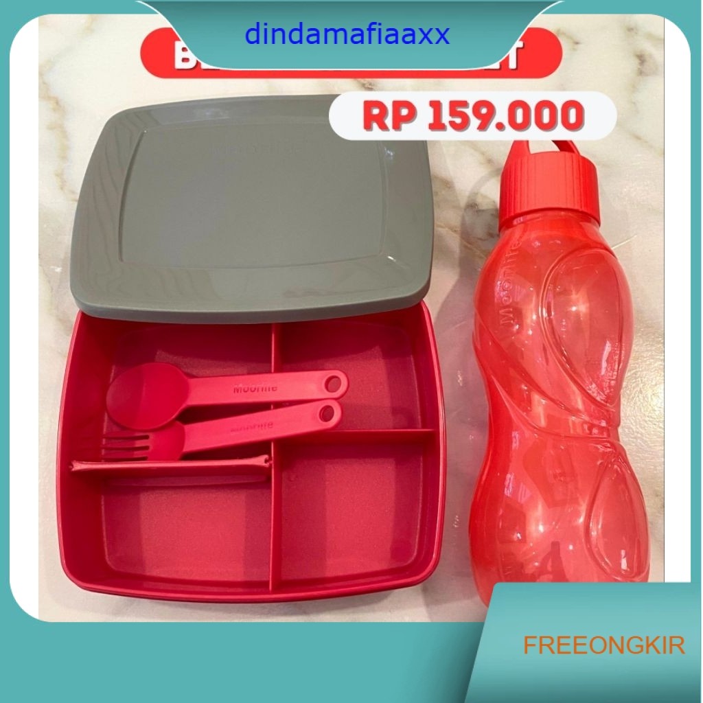 moorlife bekal qiana set ( qiana 1L + bottle 750ml )