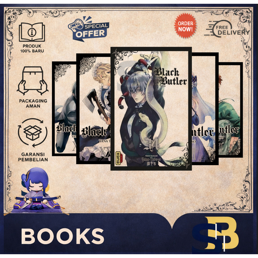 Komik manga Black Butler Vol. 1-32 (English) - pilih volume - Stakee