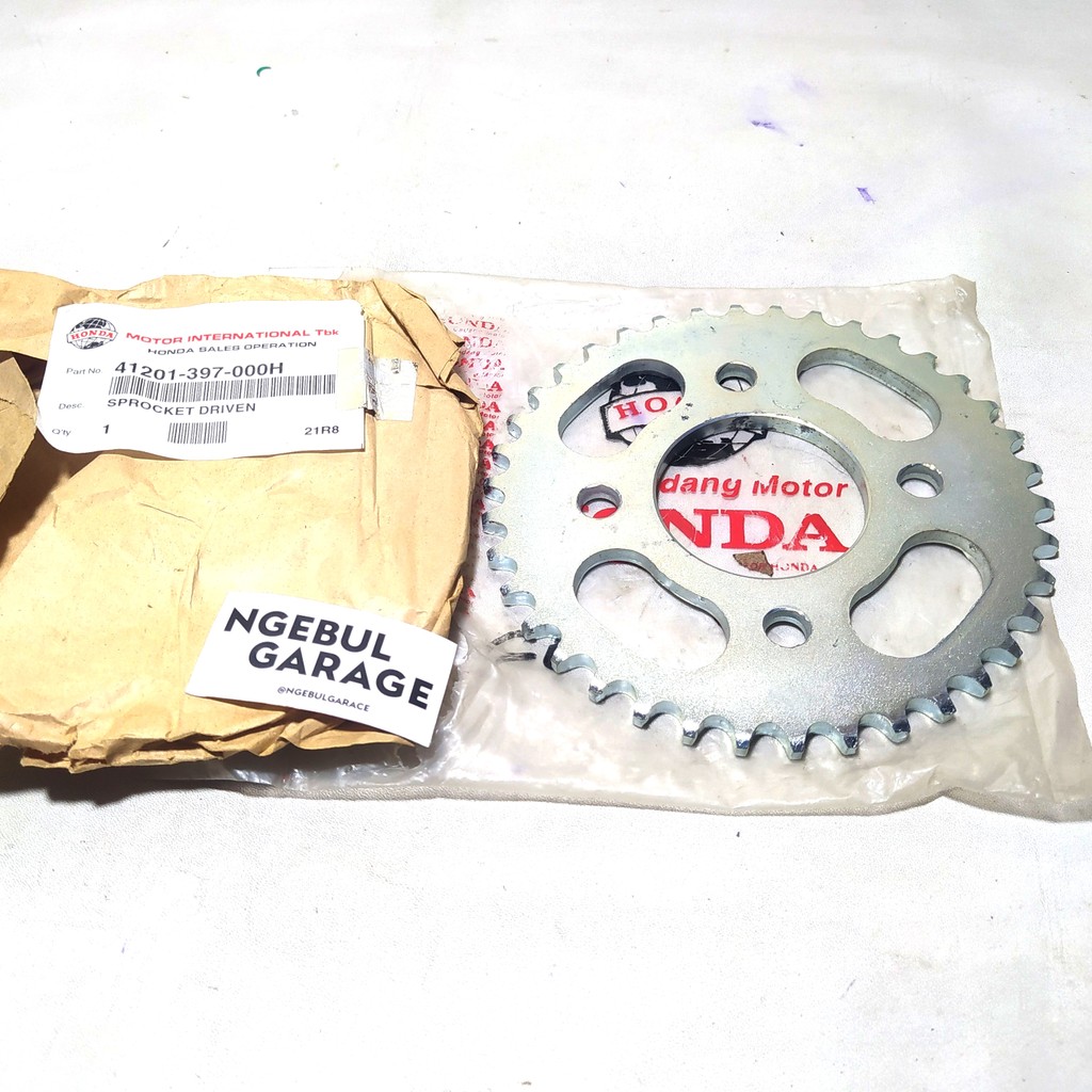 Gear Belakang GL100 GL 100 38T HONDA 41201 397 000H