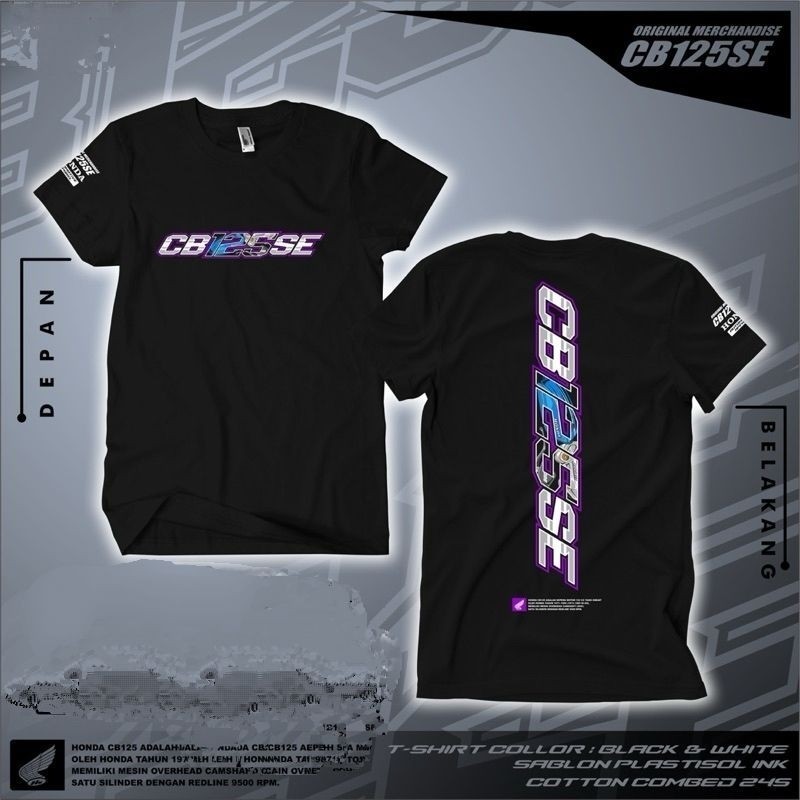 KAOS RACING CB 125 SE BAJU CB COTTON COMBED24S