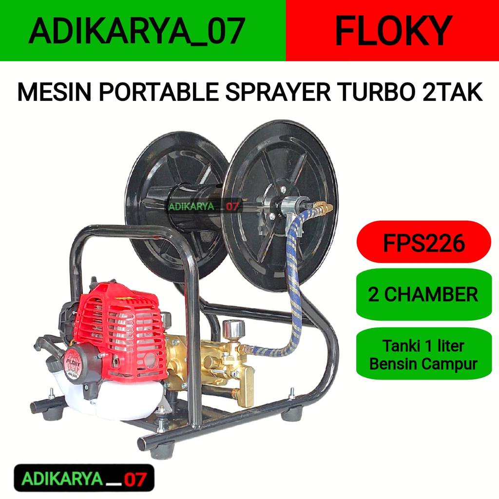 Mesin Power Sprayer FPS226 2 TAK Mesin Semprotan Hama Portable 2 Tak Mesin Doorsmeer Steam Cuci Moto