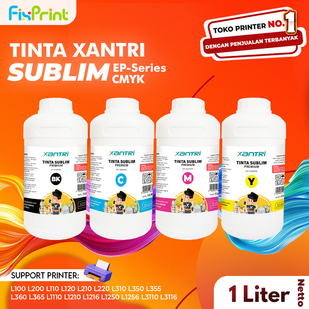 Tinta Sublime 003 664 Xantri Epson L1110 L1210 L3110 L3210 L5290 L5190 Sublim Sublime Sublimation Co