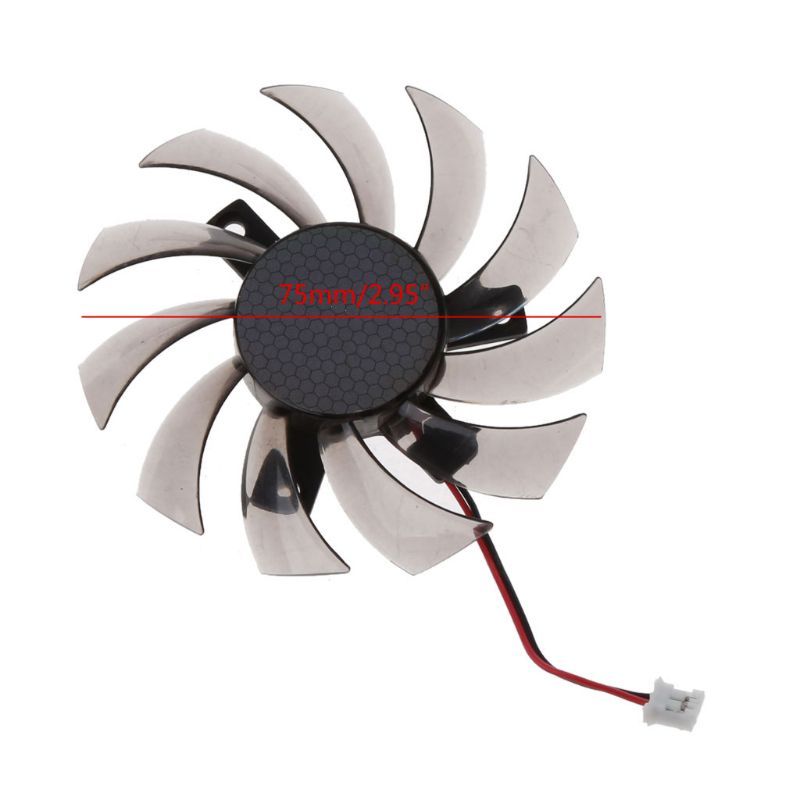 75MM PLD08010S12H 2Pin Cooler Fan Graphics Card Cooling Fan for GTX 560 460 Ti R7 260x R270X MSI 560