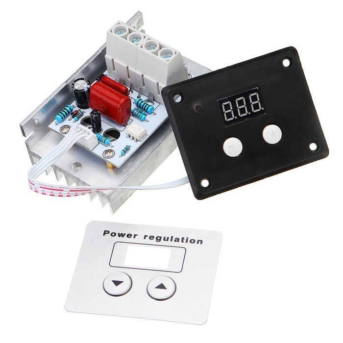 AC Motor Speed Controller Lampu Dimmer SCR 220V 10000W Keypad Display