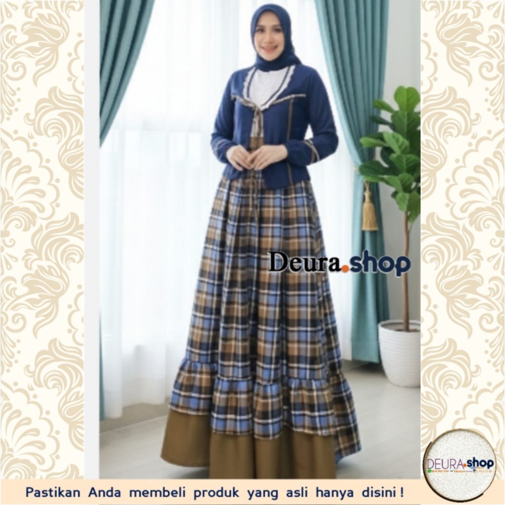 Set Gamis Lebaran Deura SD-477 / Gamis Deura Terbaru / Gamis Deura Original