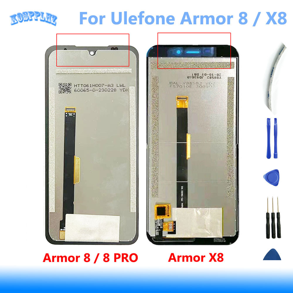 100% Tested Original For Ulefone Armor X8 x8i Armor8 PRO LCD splay + Tou Screen gitizer Assembly Arm
