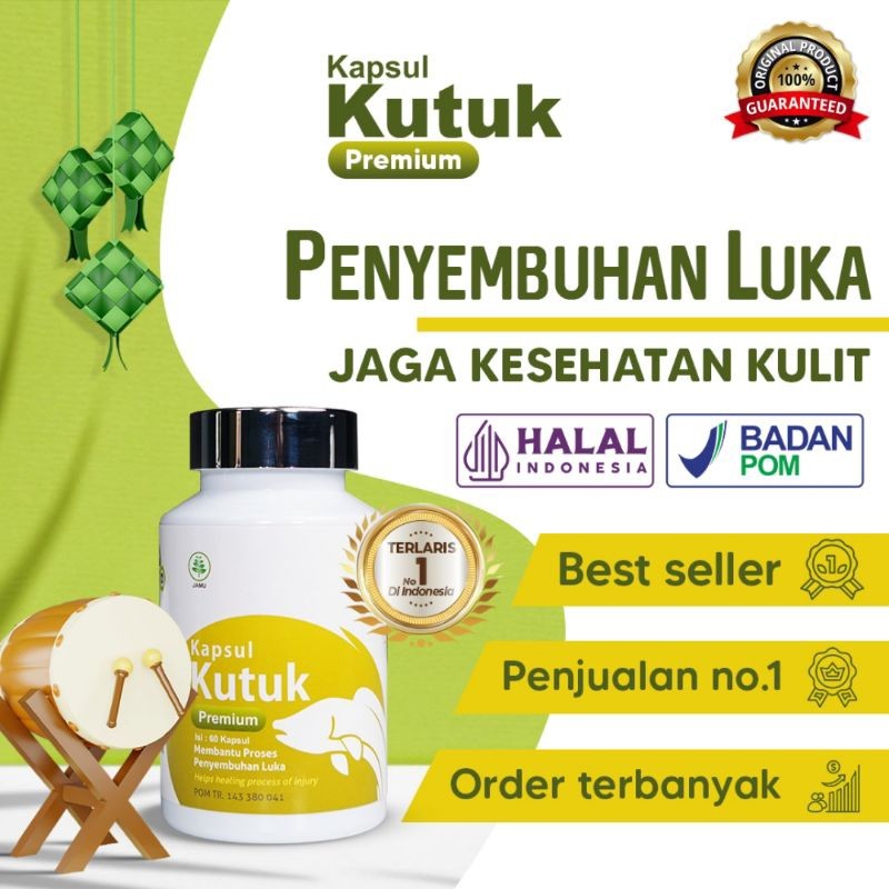 Kapsul Kutuk Premium Albumin Terlaris - Pengering Penyembuhan Luka Diabetes / Pasca Operasi / Melahi