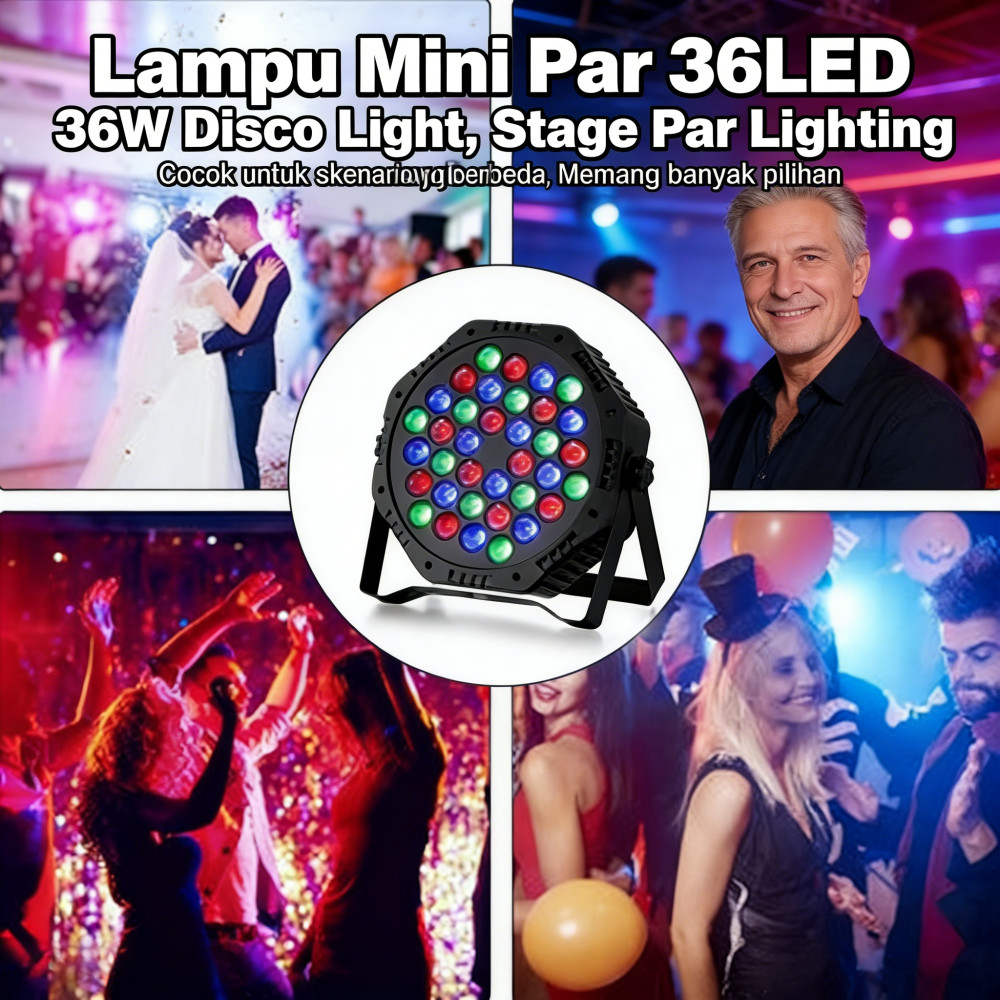 Lampu Disco 36LED 36w Panggung Sorot Parlight Par Par Par