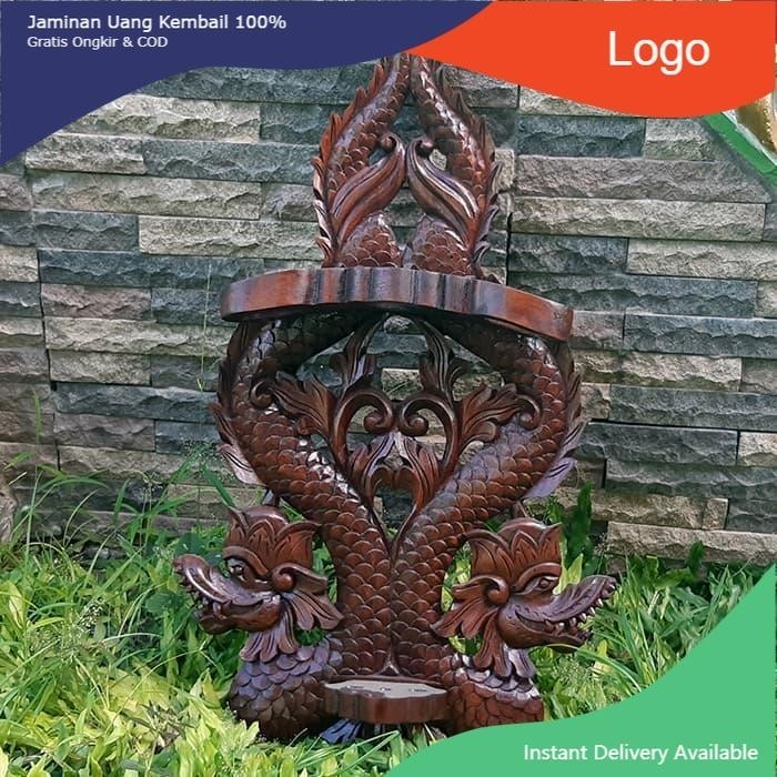 Blawong keris Ukiran Naga Kembar ND12