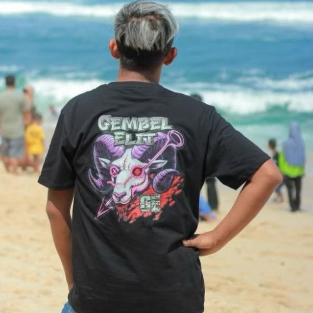 KAOS DISTRO GAMBAR DOMBA GEMBEL ELIT WEDUS GEMBEL ELIT