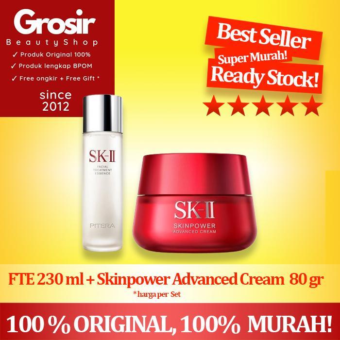 SK-II SK2 SKII SK II Pitera FTE 230 ml + Skinpower Cream 80 gr