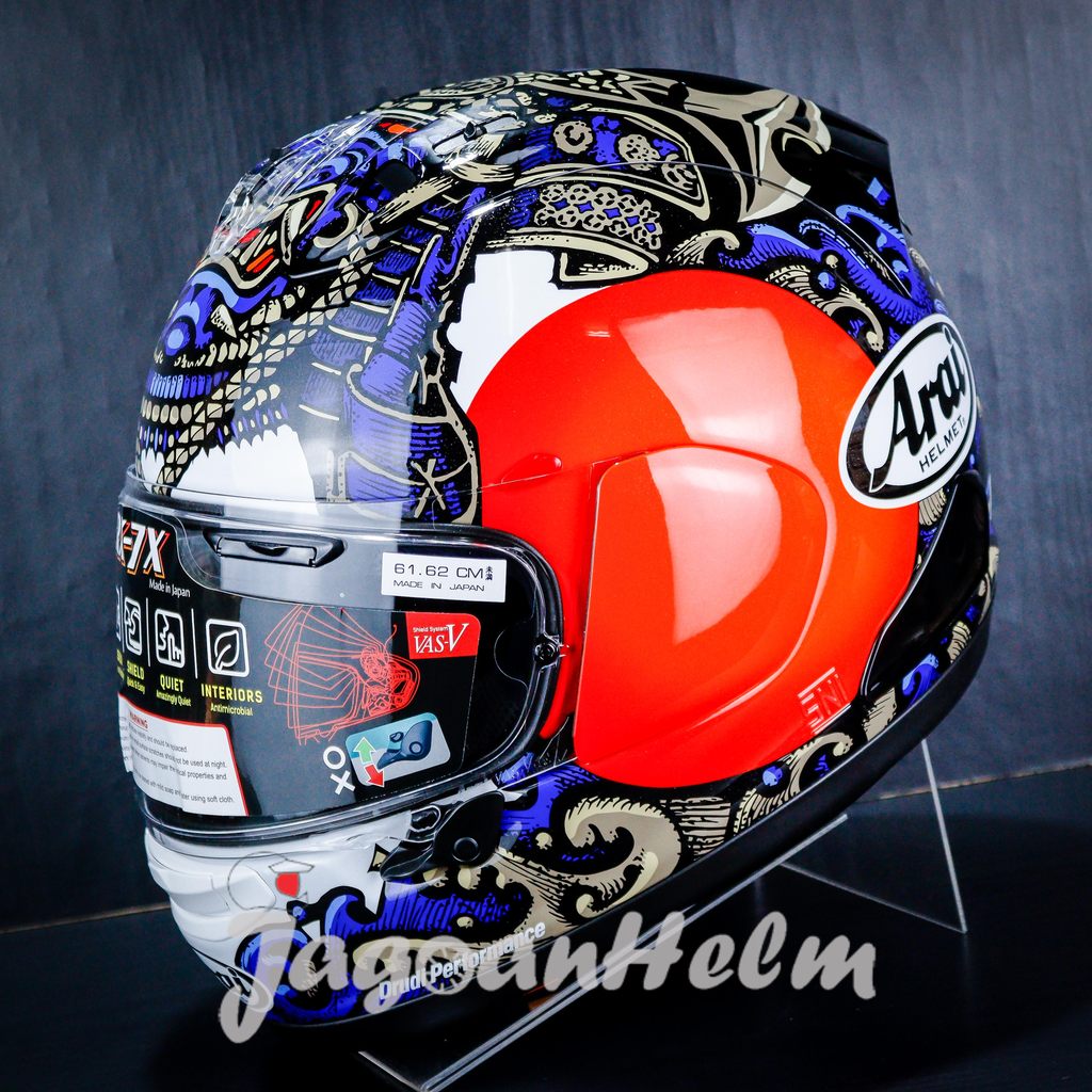 ARAI HELM RX-7X SAMURAI | BLUE BLACK | ARAI RX7X FULL FACE