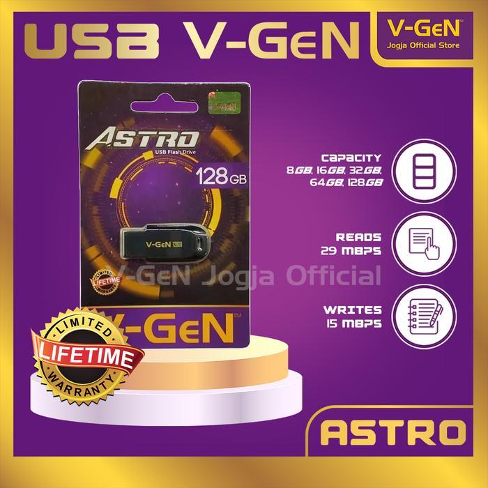 TurboPC Flashdisk V-GeN Astro 8GB - 128GB Original - 8 gb