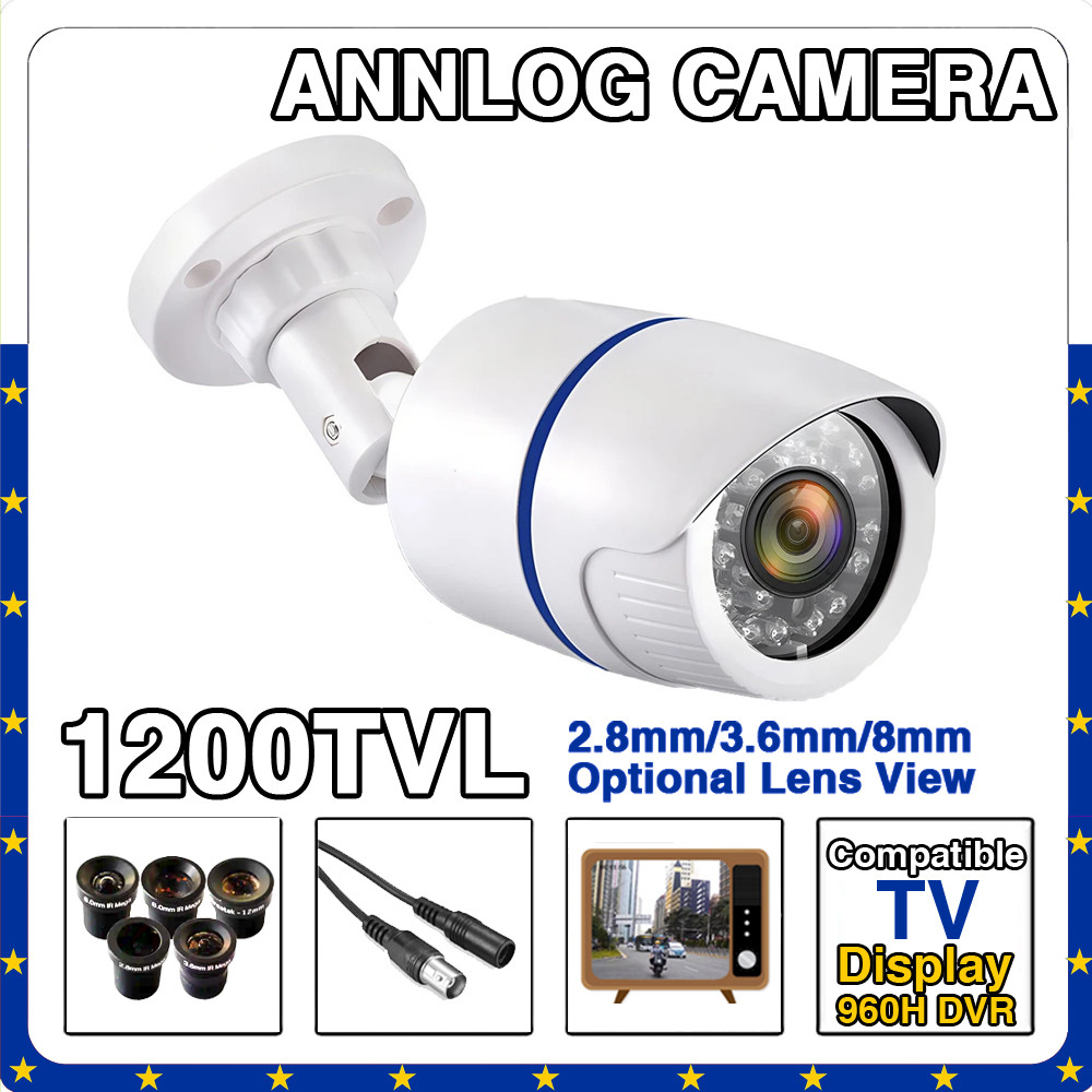 1200TVL HD Analog CCTV Camera with IR Cut Night Vision IP66 Waterproof Outdoor Mini Security Camera 
