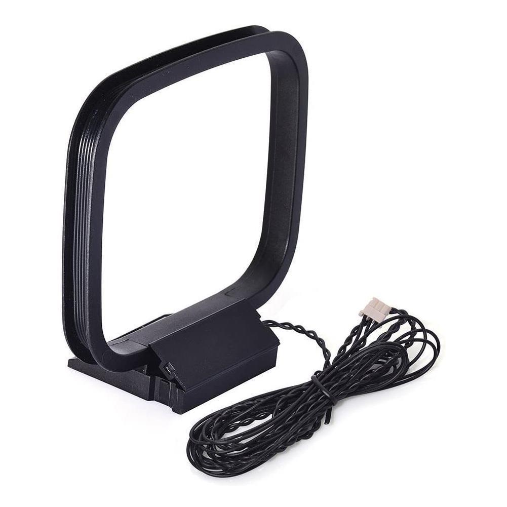 2024 Mini Universal FM AM Radio Antenna 360 Signal Receiver Line Loop Antenna For Sony Sharp Hi-Fi S
