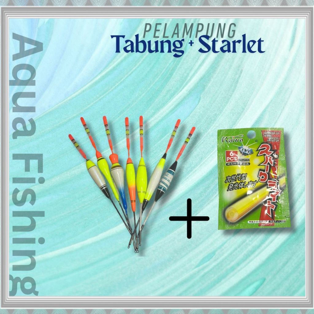 [RO] Pelampung Pancing Starlet Tabung dengan Starlet 1bks isi 6pcs F02B TERBARU 2026 COD TERMURAH TE