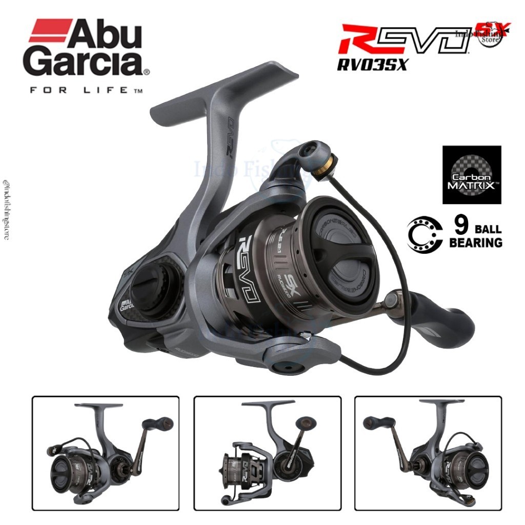 Reel Pancing Spinning ABU GARCIA Revo 3 SX Revo Gen 3 Power Handle Carbon