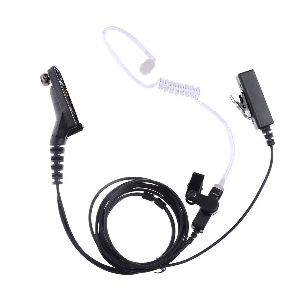 New Police Air Tube Earpiece Microphone PTT Headset For Motorola Two Way Rao Walkie Talkie DP4400 DP