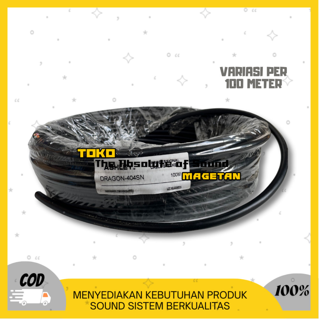 KABEL SNAKE ISI 4 ASHLEY USA-404SN FULL TEMBAGA / PER 100 METER