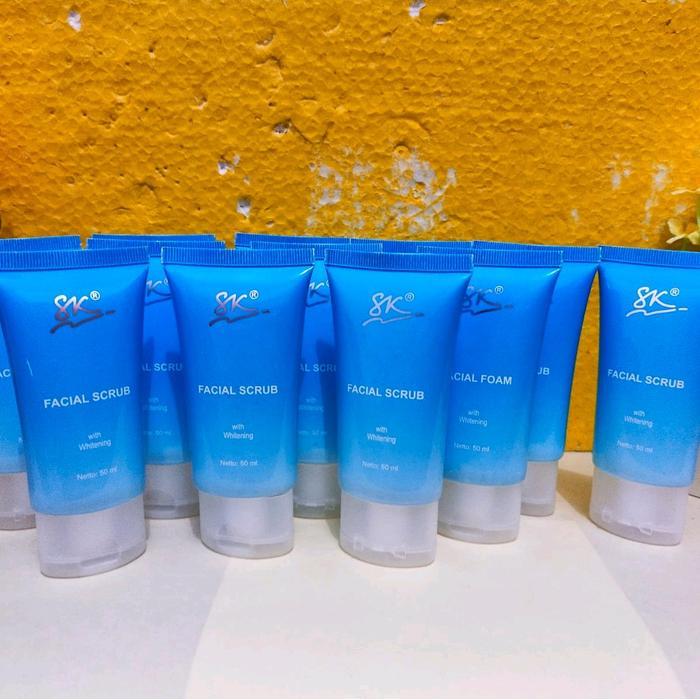 Facial Scrub ukuran Besar whitening sabun wajah dr supijati Pemutihan - -