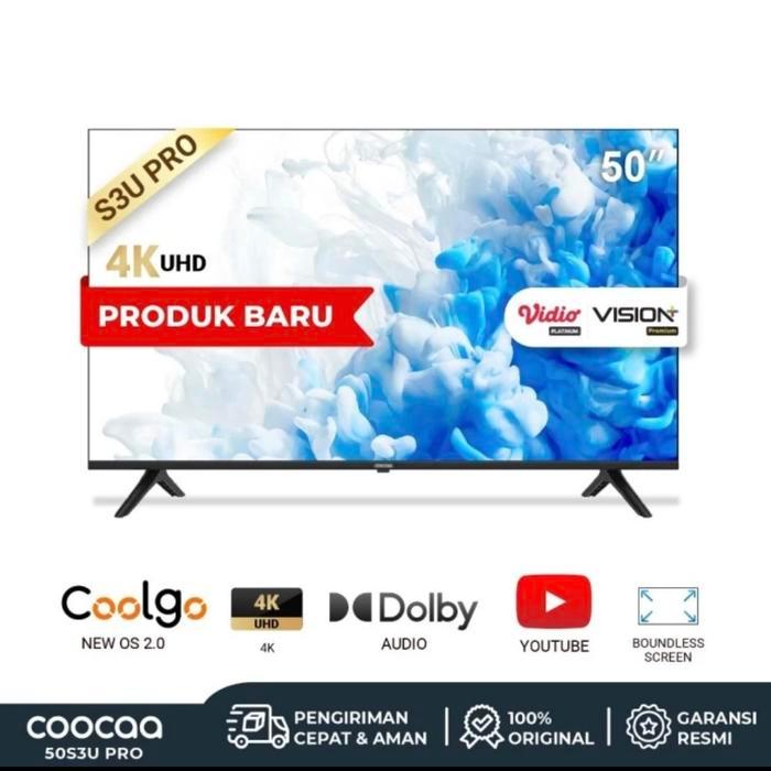 COOCAA LED 50 Inch 50S3U PRO SMART TV UHD 4K - SMART TV