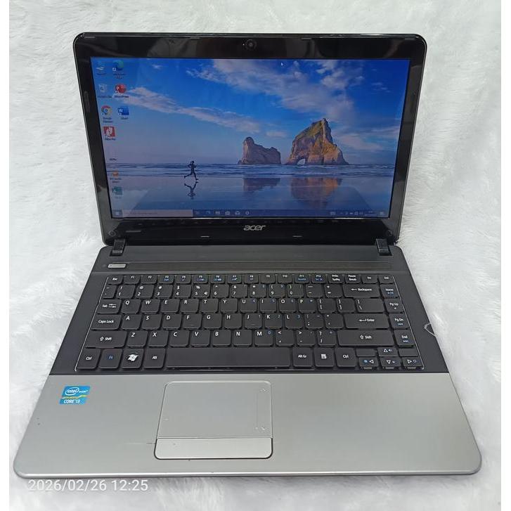 LAPTOP ACER ASPIRE E1 471 CORE i3 2348 RAM 4 GB SSD 128 GB MURAH SIAP PAKAI