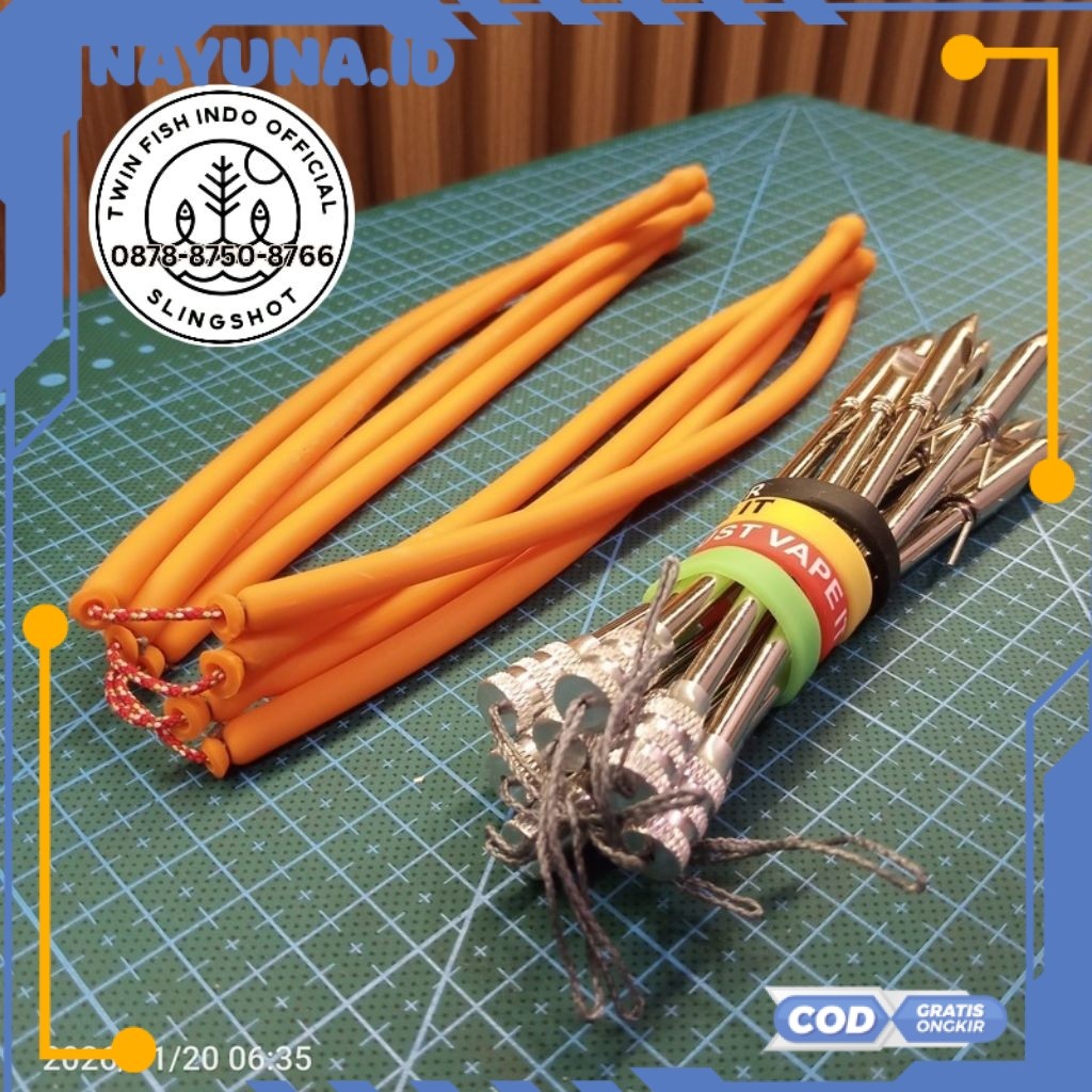 (RO) Karet Ketapel Siap Pakai 3060 Orange Premium Tebal Kuat TERMURAH TERLARIS TERBARU 2026 COD