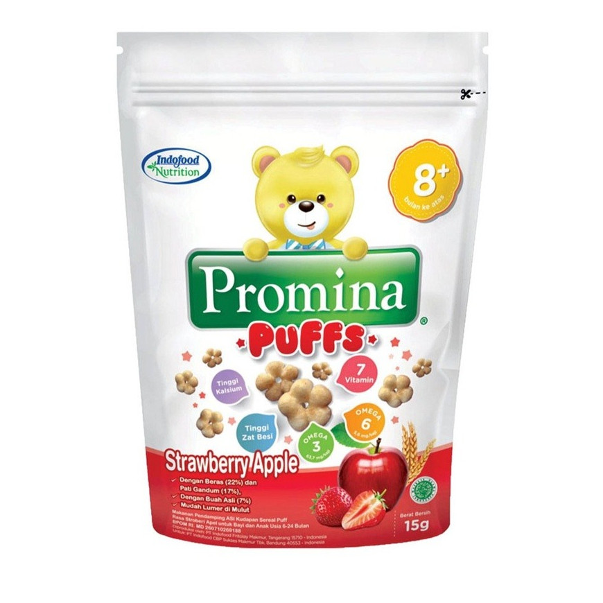 Promina Puffs Strawberry Apple 15 Gram Pusat Grosir
