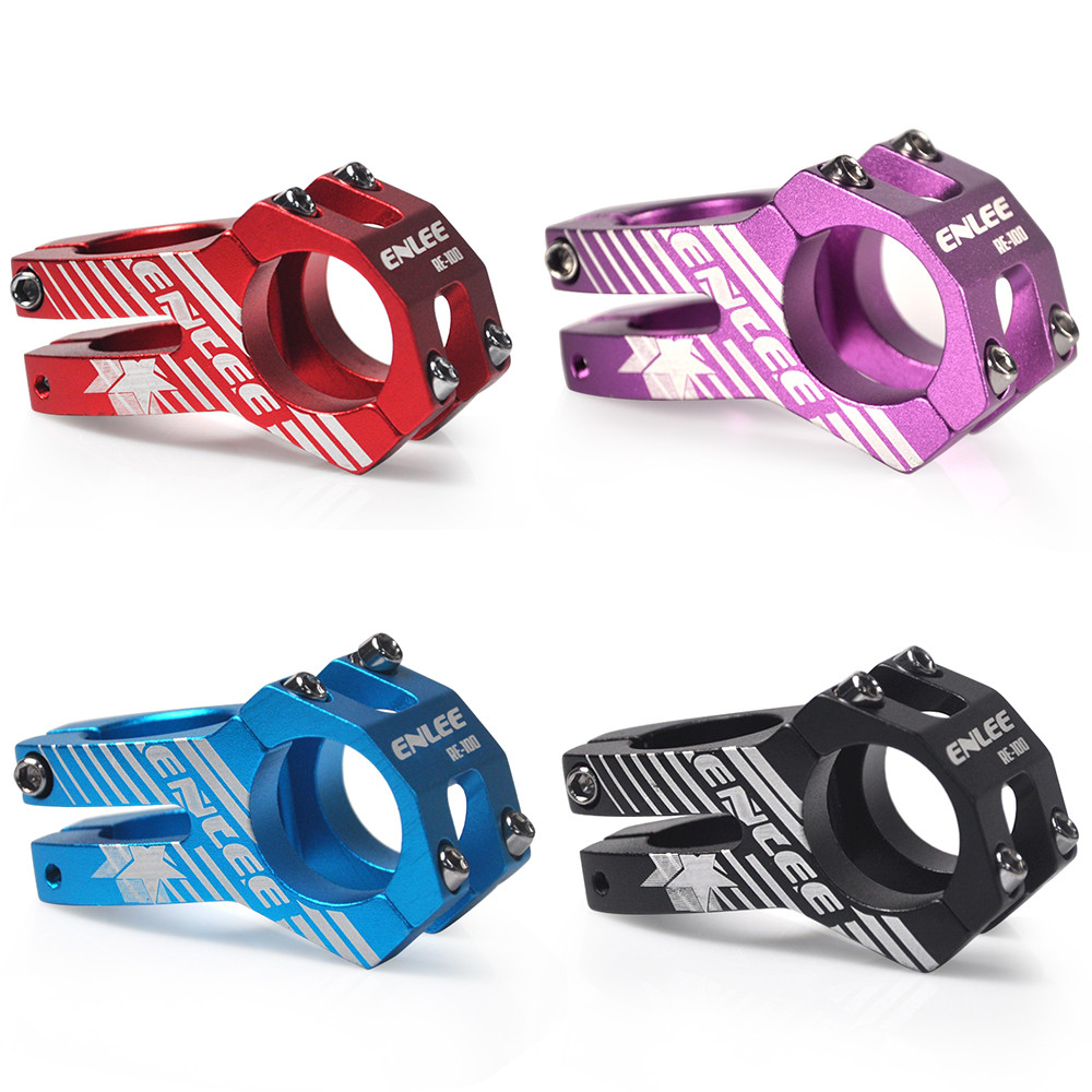 ENLEE MTB Stem 31.8x45mm Stem Stang Pendek Berkekuatan Tinggi dari Aluminium Alloy untuk Sepeda Bala