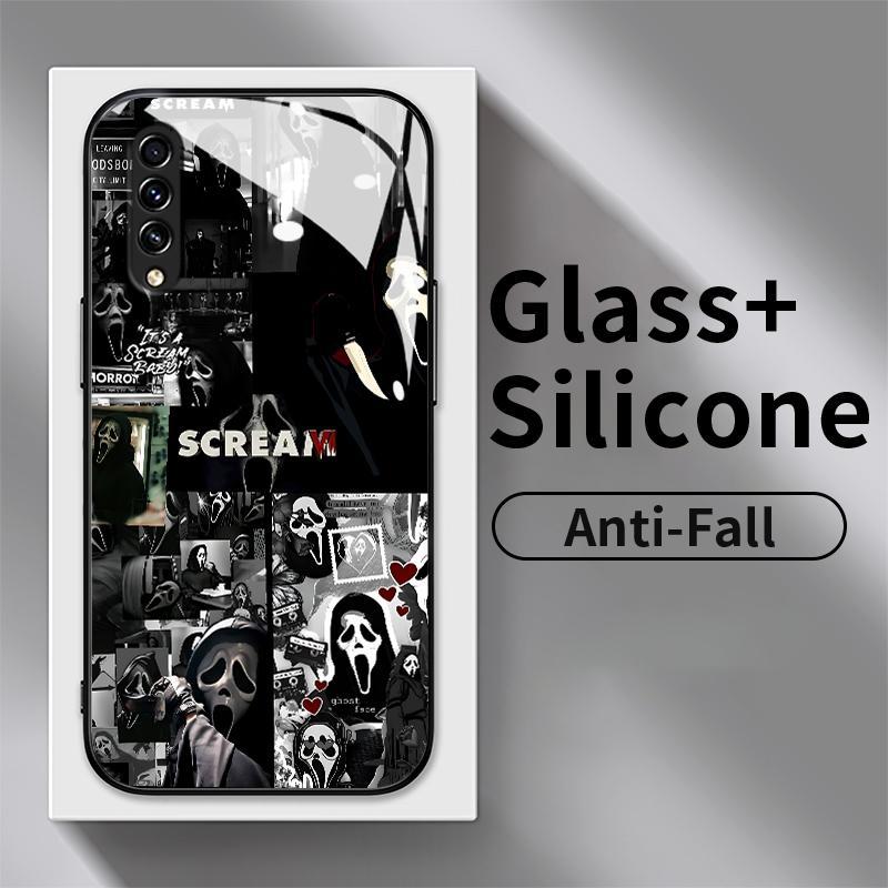 Hard Case For Samsung A54 5G A50 A50s A51 4G A52 A52s A53 A7 2018 Tempered Glass Silicon Back Unik T